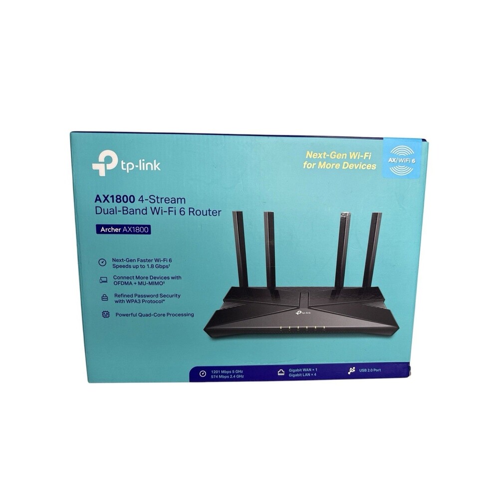 TP-LINK Archer AX1800 1201Mbps 4 Port 574Mbps Wireless Router (AX1800 )
